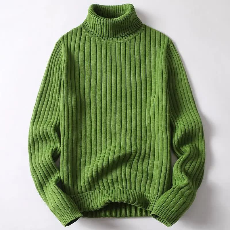Tate Ribbed Cotton Blend Turtleneck_3