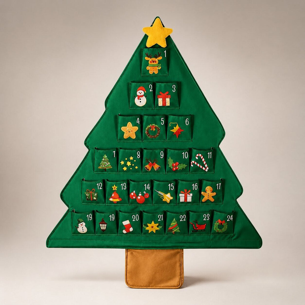 Felt Christmas Tree Advent Calendar 2026 with 24 Pockets Holiday Countdown Gift for Christmas Lovers_7