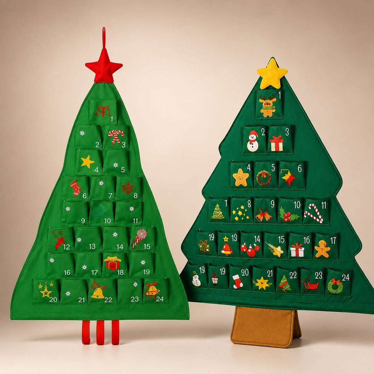 Felt Christmas Tree Advent Calendar 2026 with 24 Pockets Holiday Countdown Gift for Christmas Lovers_8