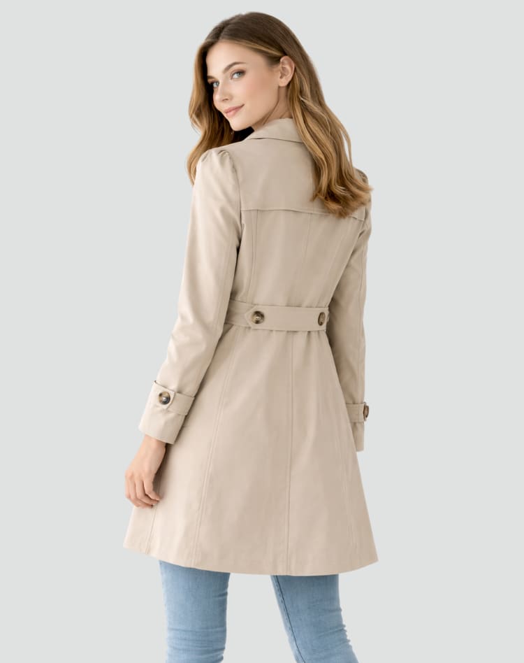 Bonnie Slim Fit Lightweight Trench Coat_2