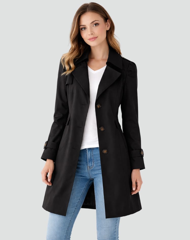 Bonnie Slim Fit Lightweight Trench Coat_4