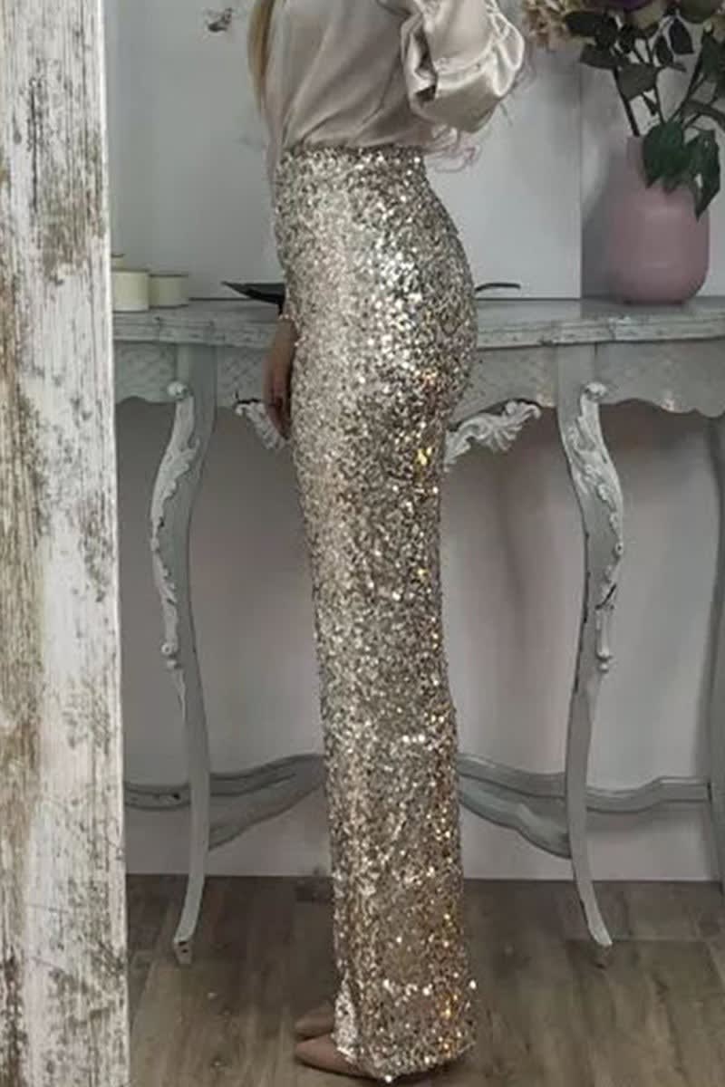 Macarena Sequin Straight Leg Pants_10