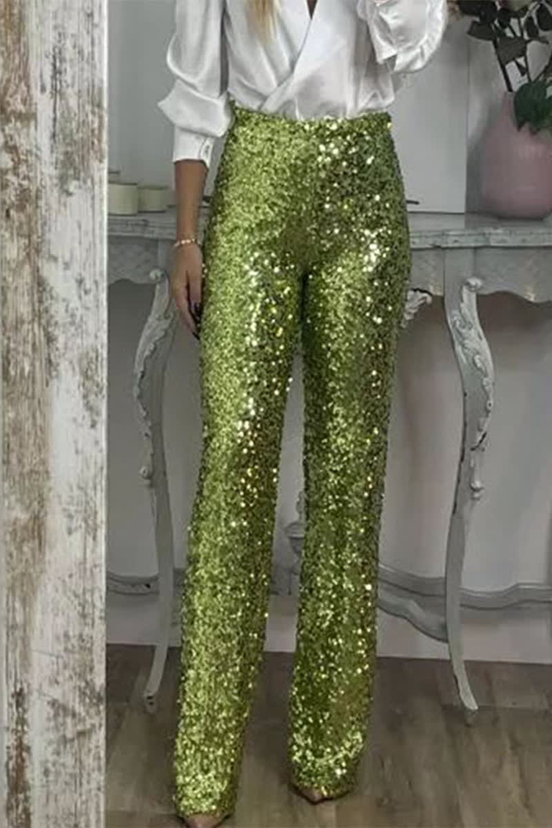 Macarena Sequin Straight Leg Pants_2