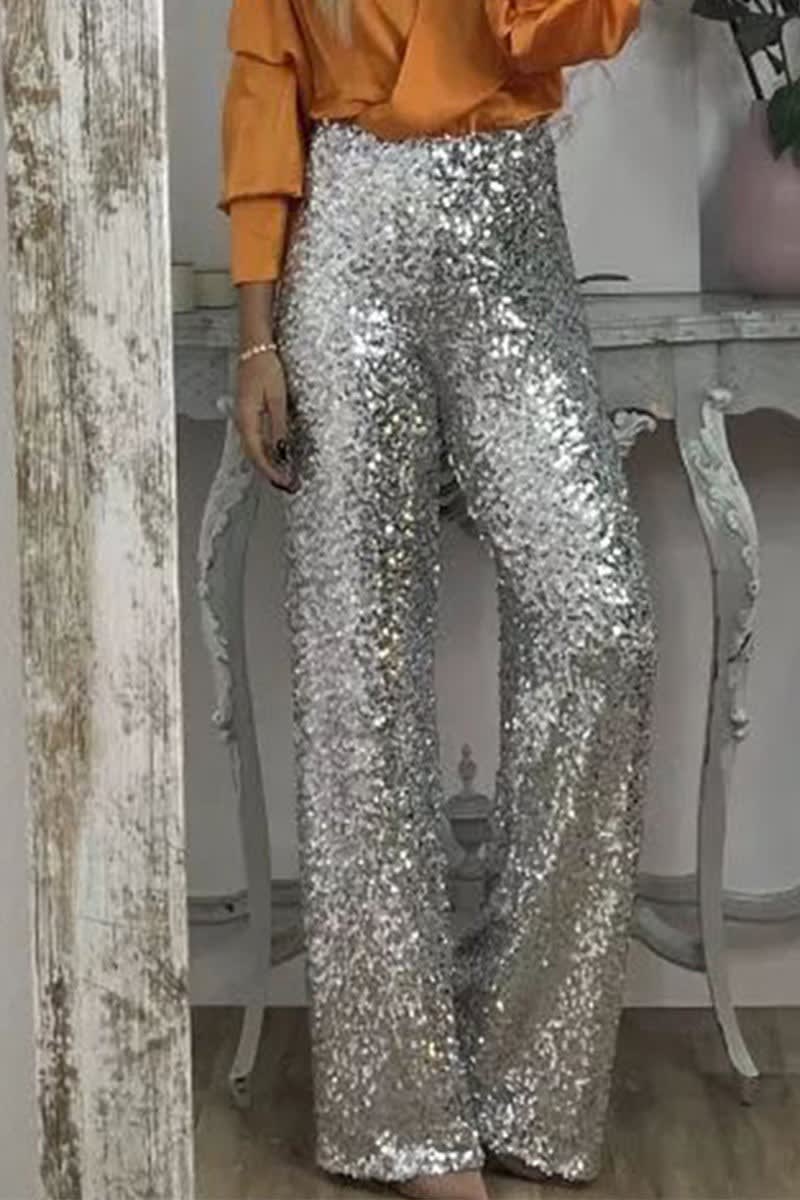 Macarena Sequin Straight Leg Pants_5