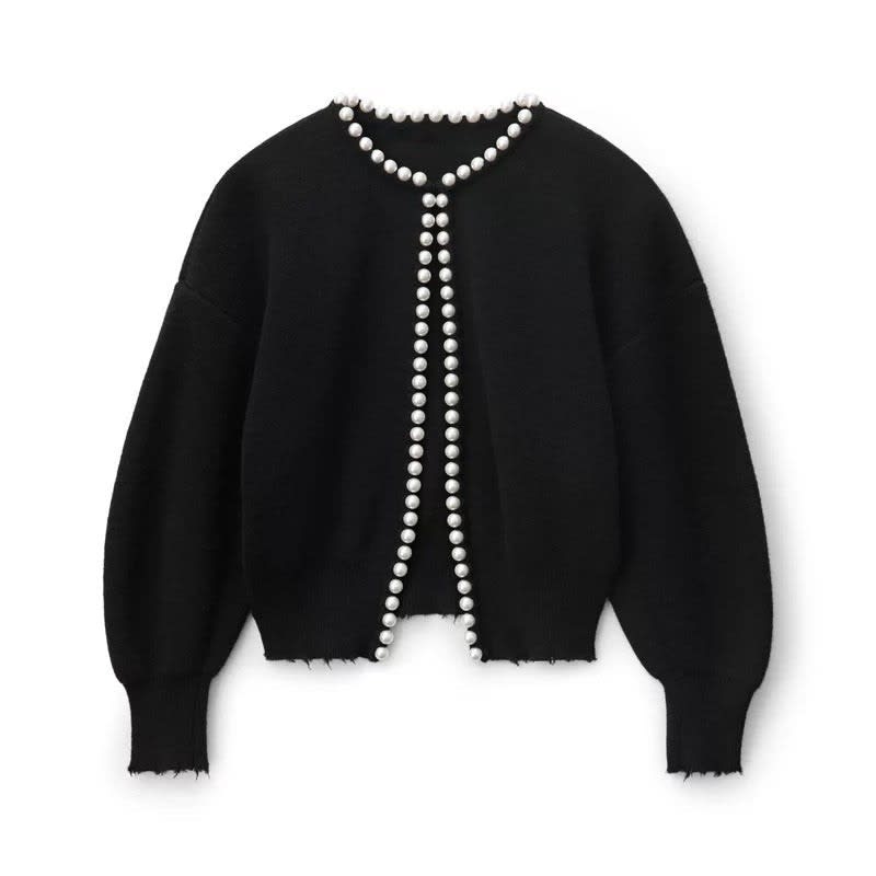 Gunhild Pearl Trim Knit Cardigan_2