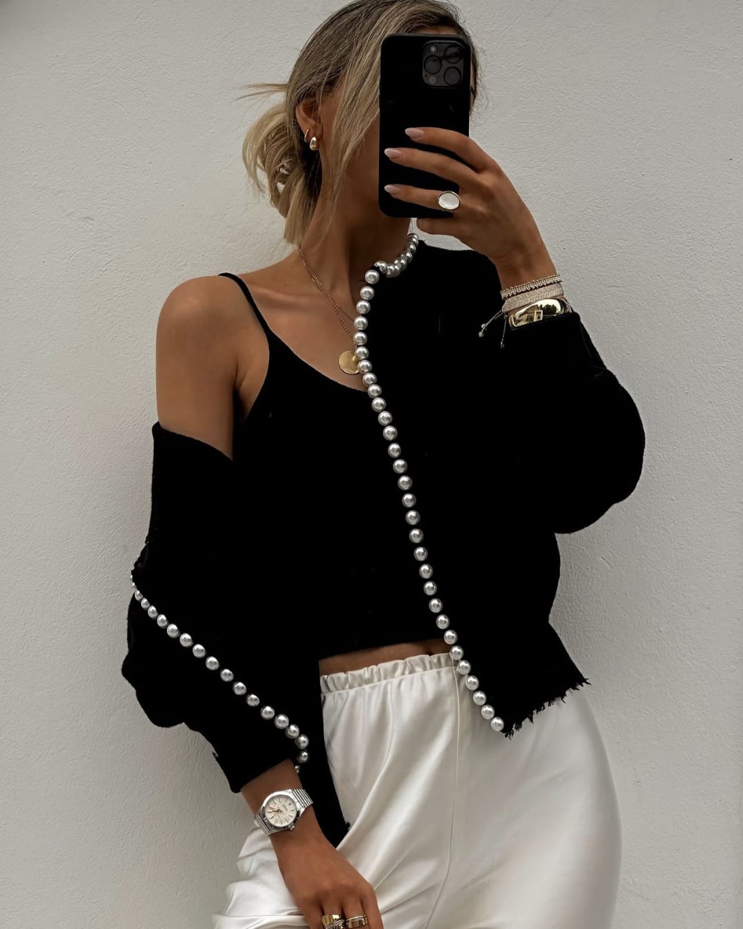 Gunhild Pearl Trim Knit Cardigan_3