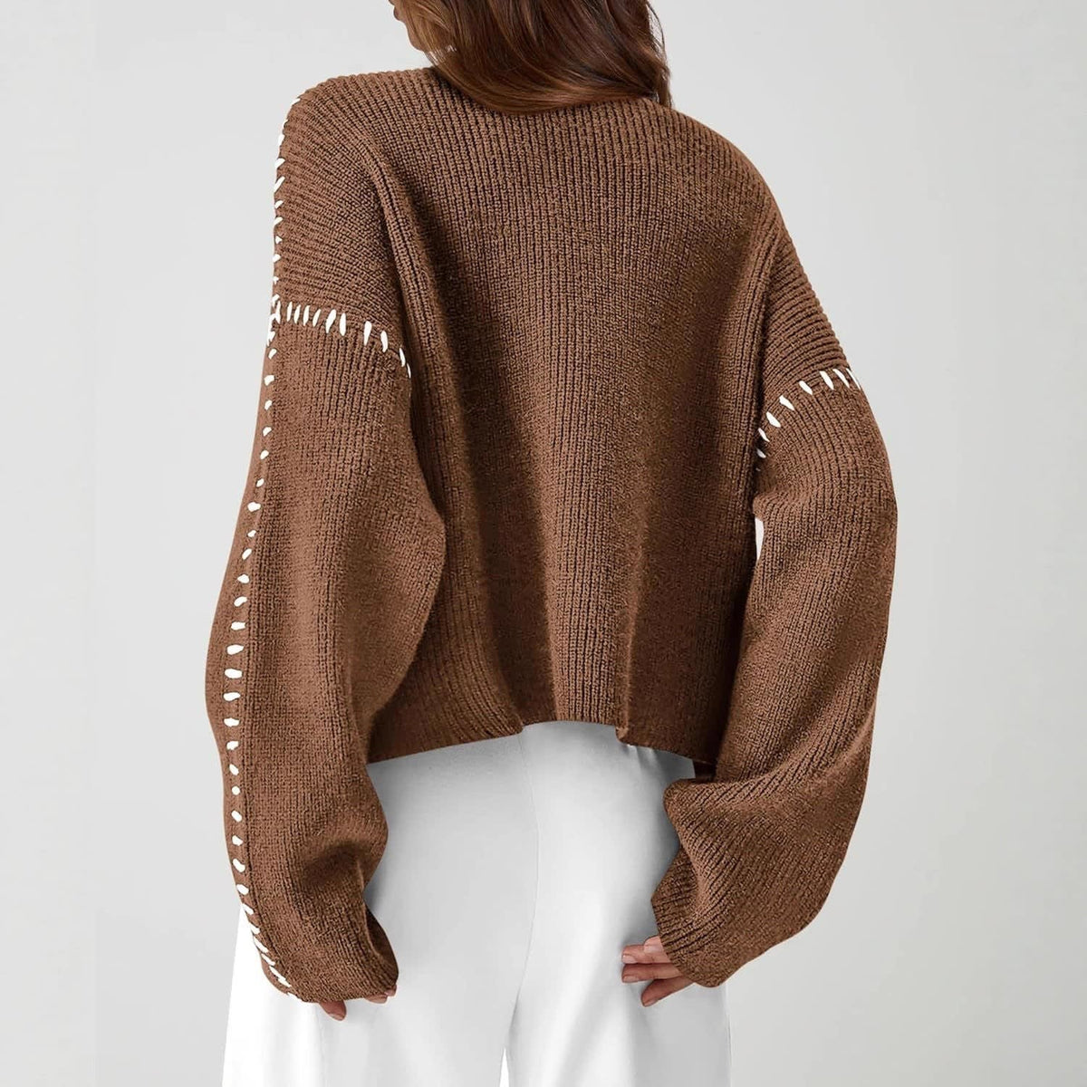 Julissa Oversized Whipstitch Mock Neck Sweater_10