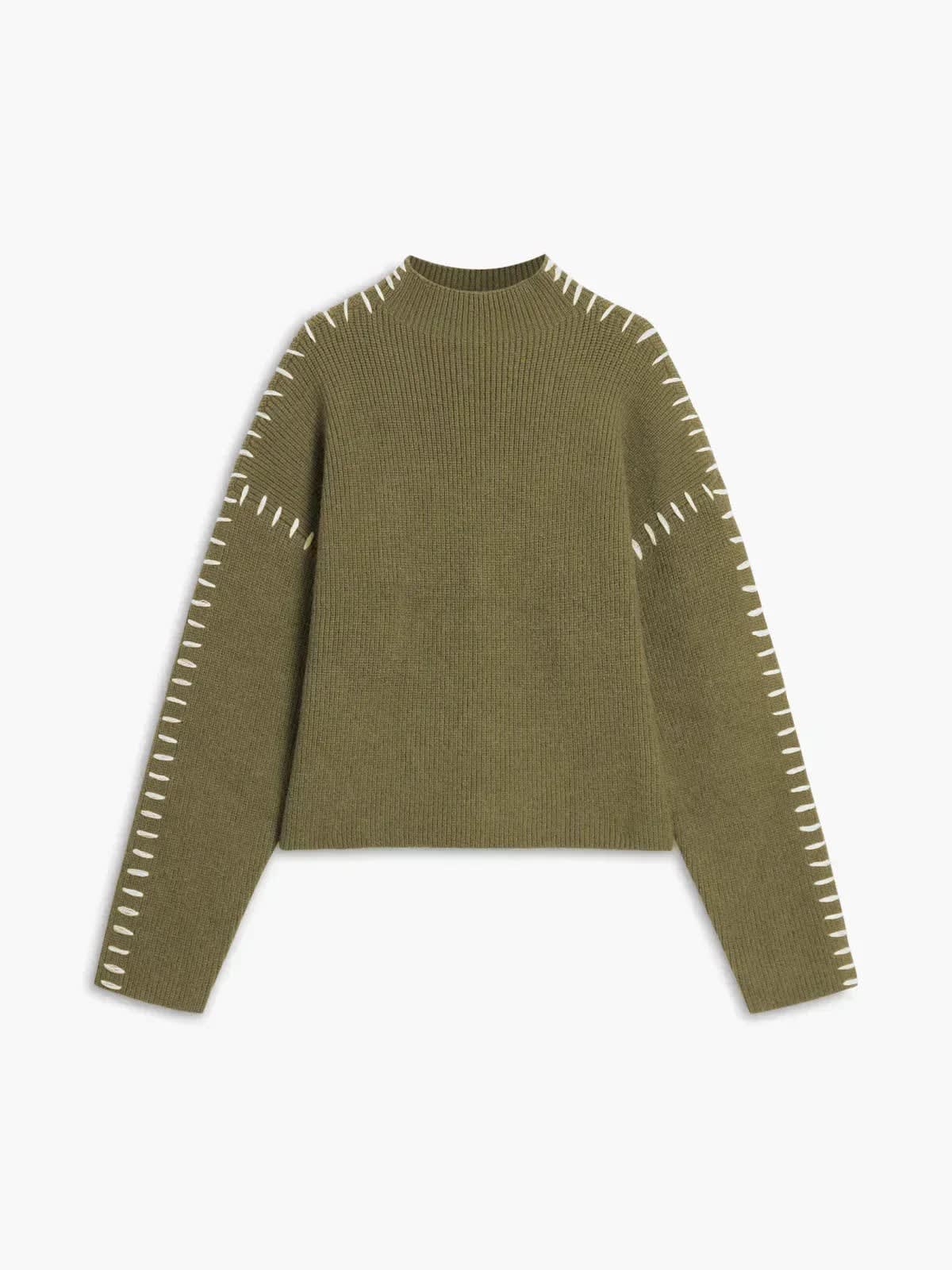 Julissa Oversized Whipstitch Mock Neck Sweater_18