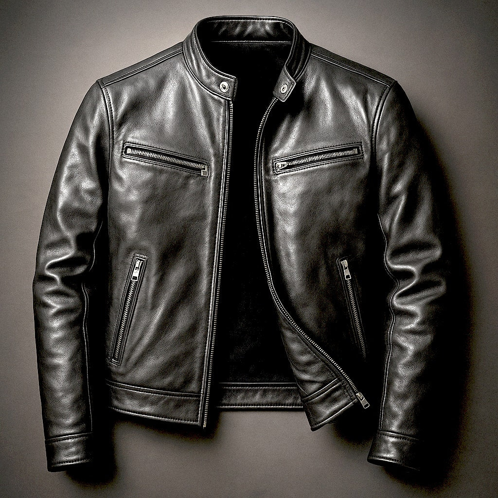 Lars Vintage Leather Moto Jacket_5