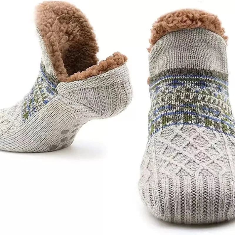 Bethany Sherpa Lined Wool Slipper Socks_1