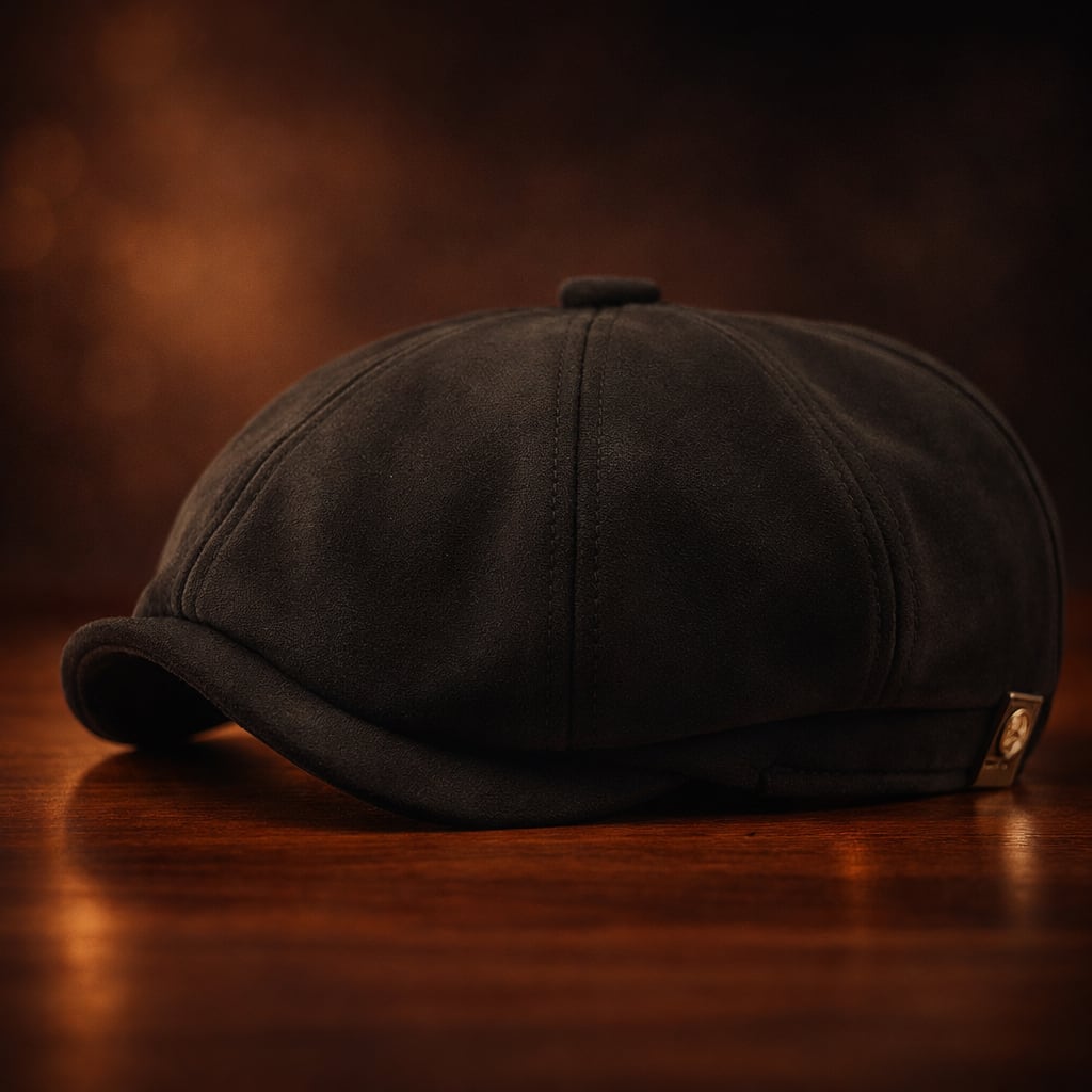Dane Faux Suede Newsboy Cap_4