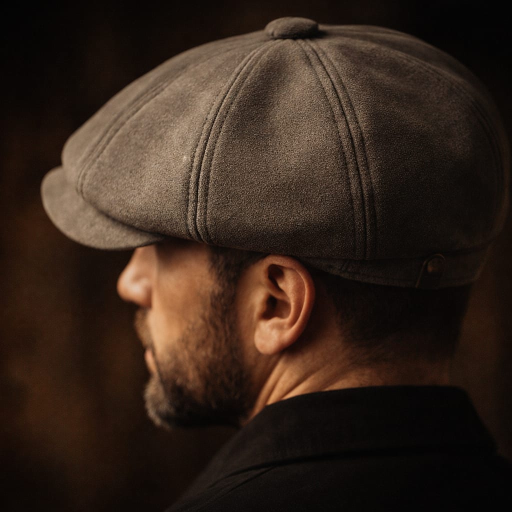 Dane Faux Suede Newsboy Cap_7