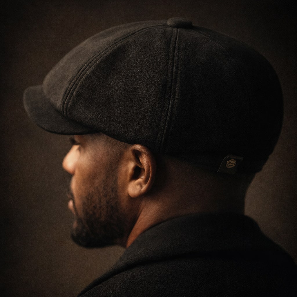 Dane Faux Suede Newsboy Cap_8