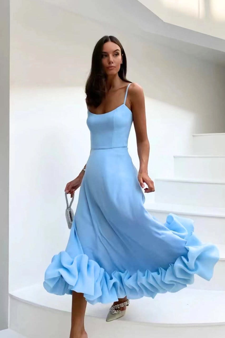 Gwen Ruffle Hem Spaghetti Strap Maxi Dress_11