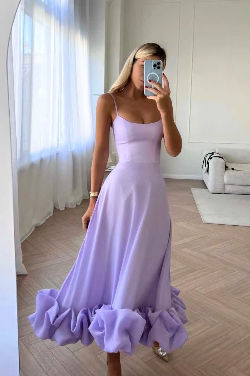 Gwen Ruffle Hem Spaghetti Strap Maxi Dress_6