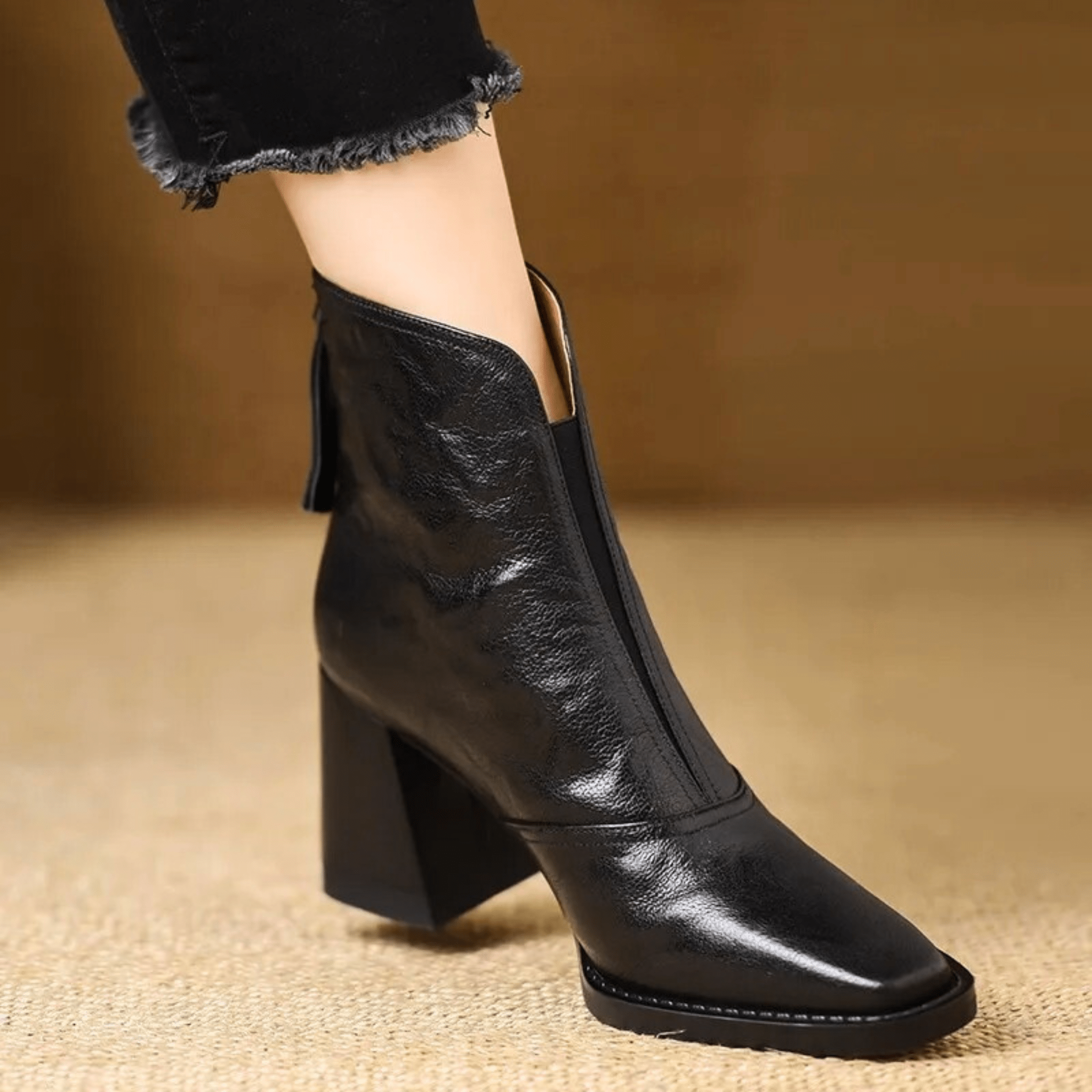 Ovelle Leather Ankle Boot