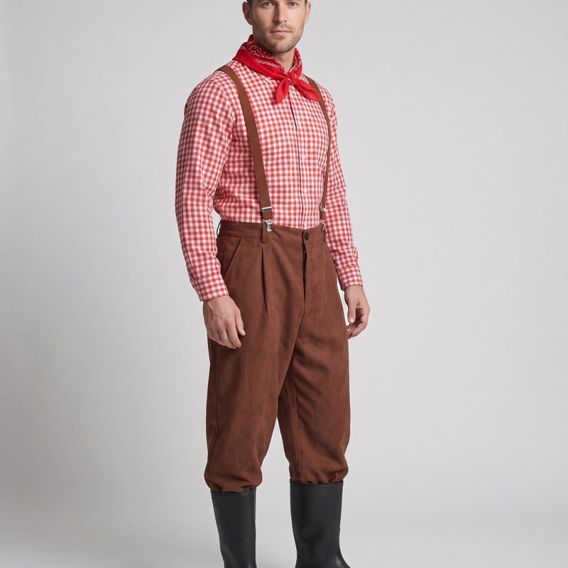 Alfred Suspender Oktoberfest Lederhosen Pants_1