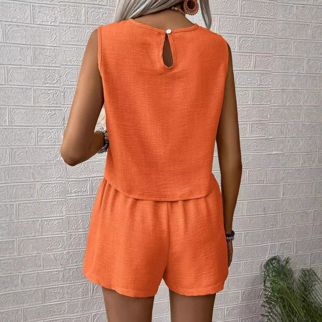 Stella Morgan Textured Shorts Set For Summer