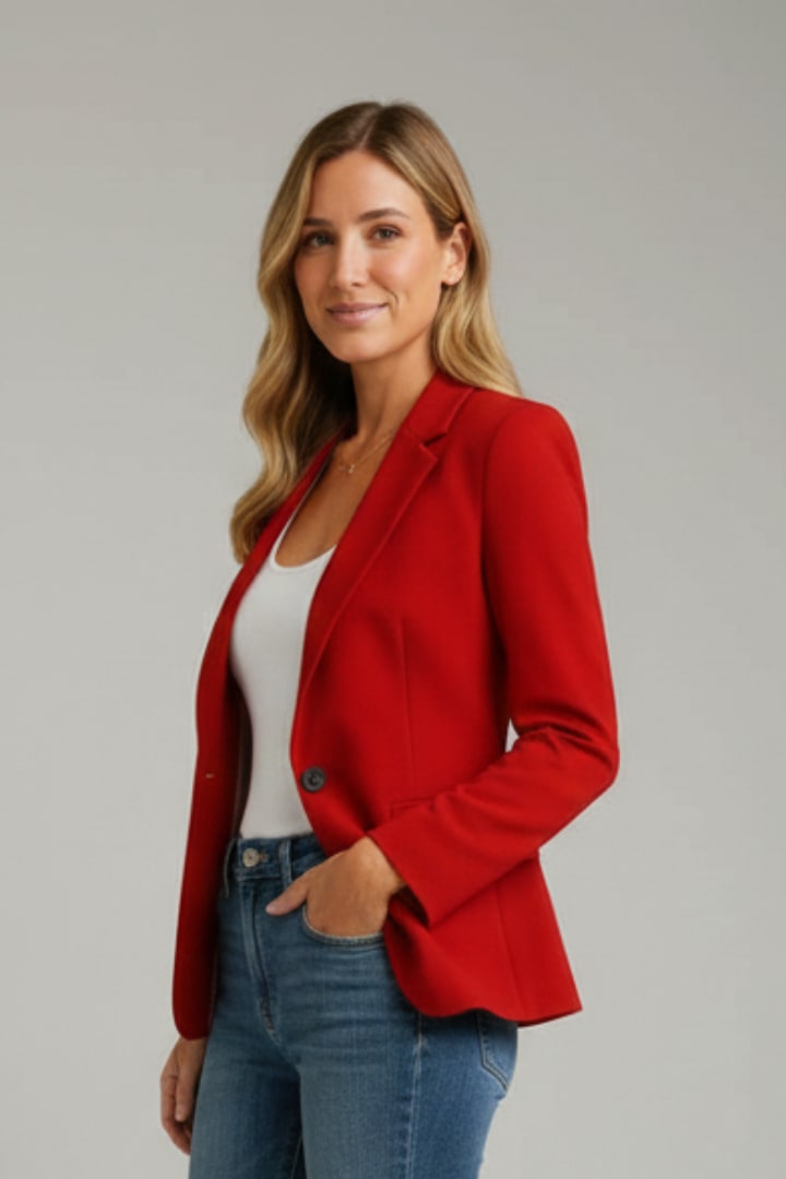 Zora Tailored Single Button Blazer_5