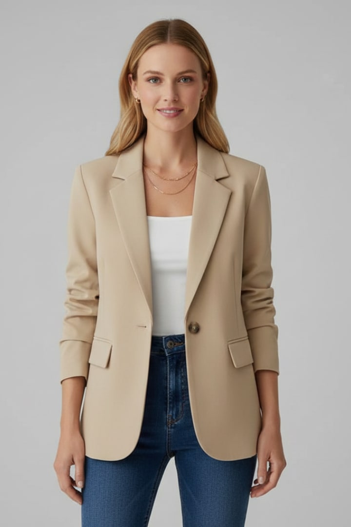 Zora Tailored Single Button Blazer_8