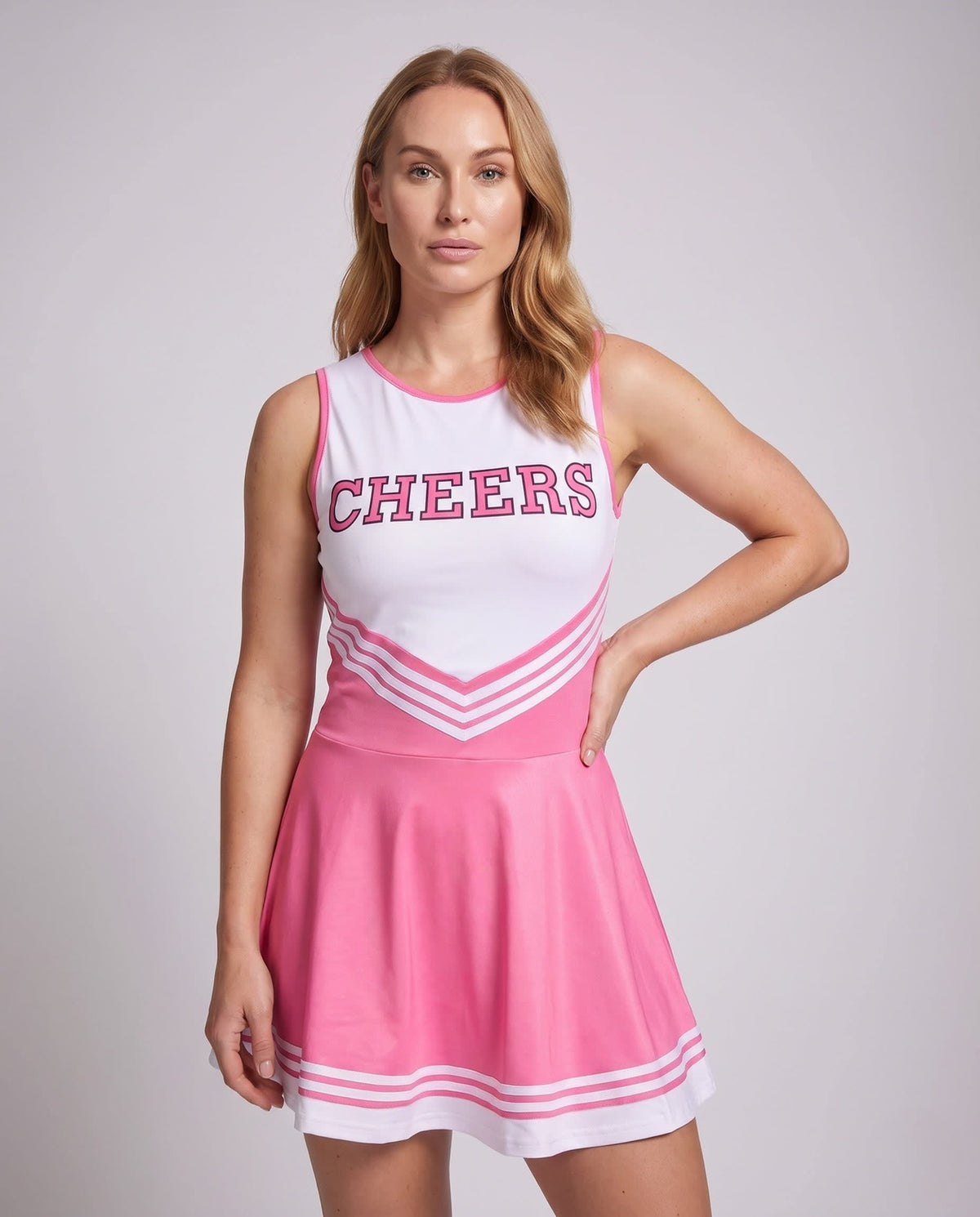 Fern Striped Cheerleader Costume Dress_2