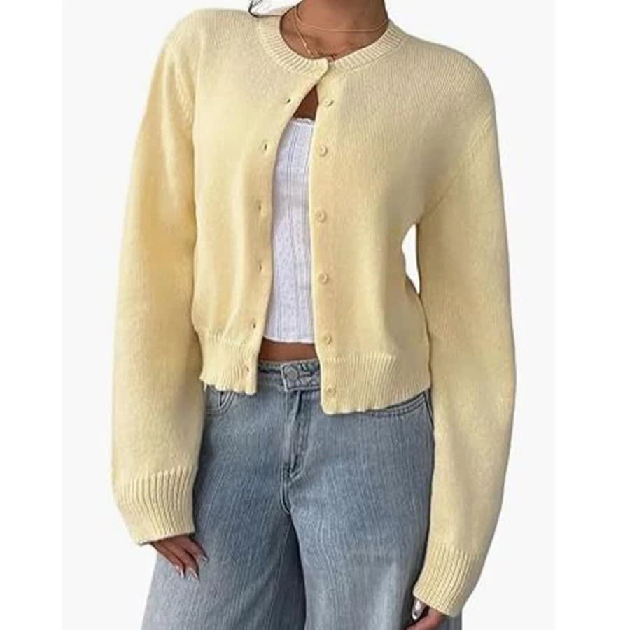 Zaylee Crew Neck Button Front Cardigan_8