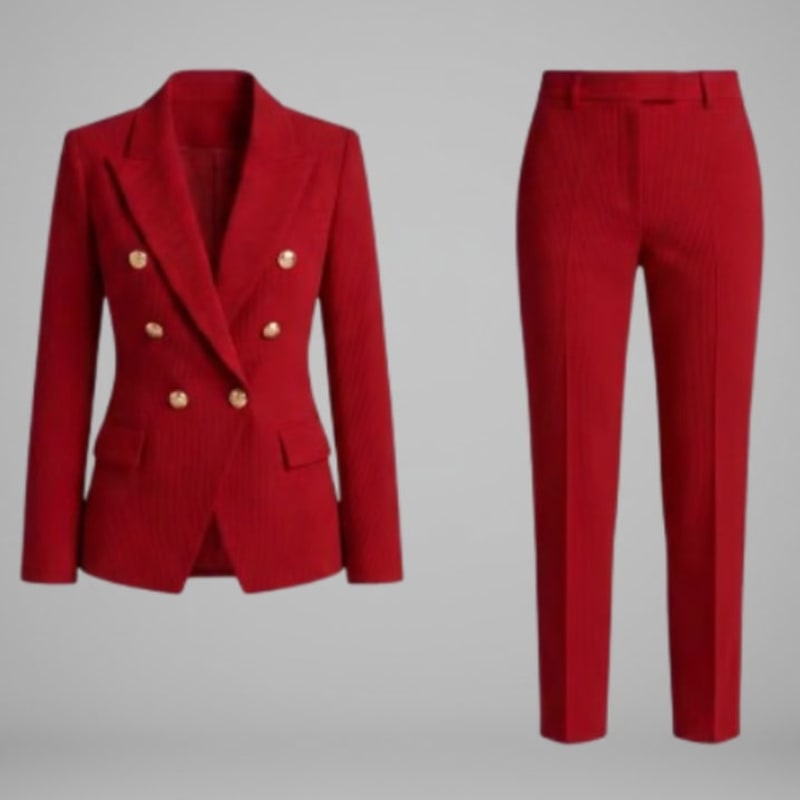 Lucilla Double Breasted Two Piece Trouser Suit_1