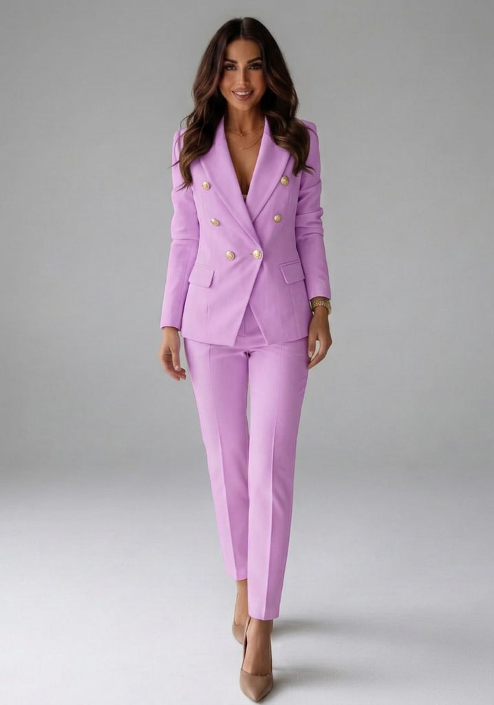 Lucilla Double Breasted Two Piece Trouser Suit_9