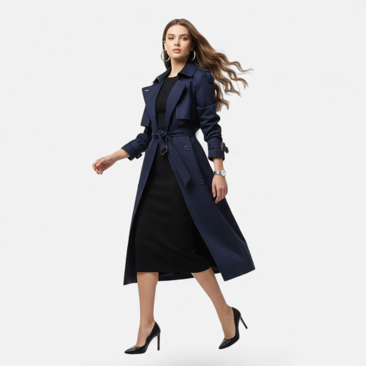 Allison Double Breasted Trench Coat_11