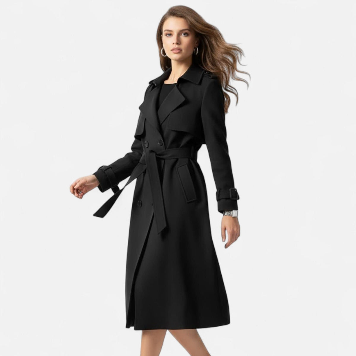 Allison Double Breasted Trench Coat_2