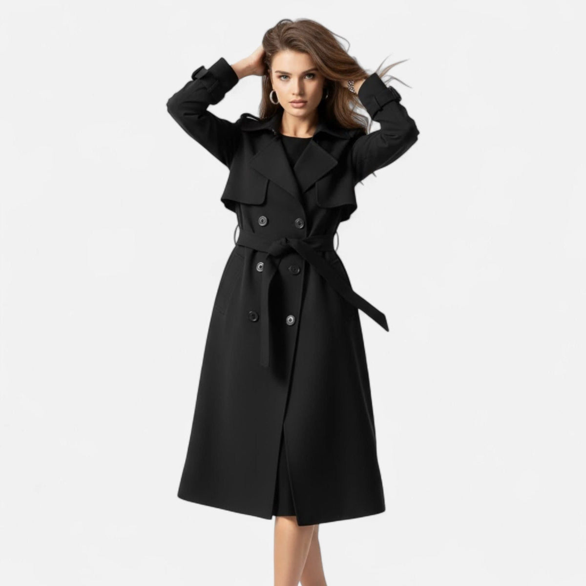 Allison Double Breasted Trench Coat_3