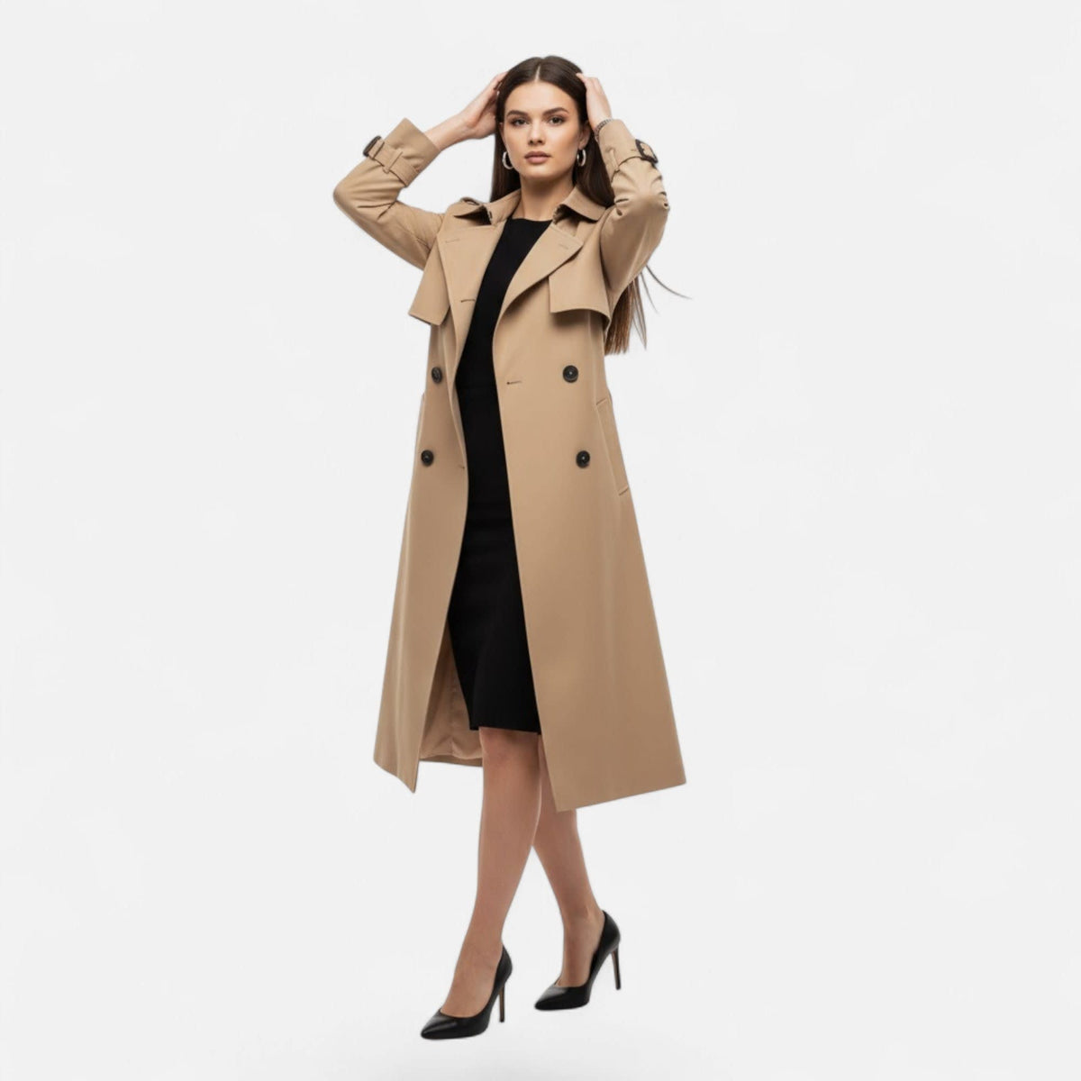 Allison Double Breasted Trench Coat_6