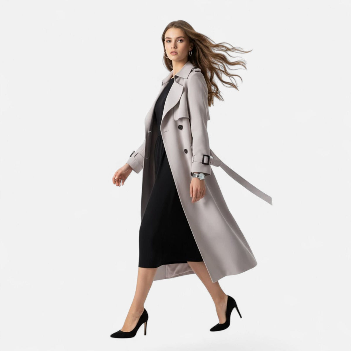 Allison Double Breasted Trench Coat_8