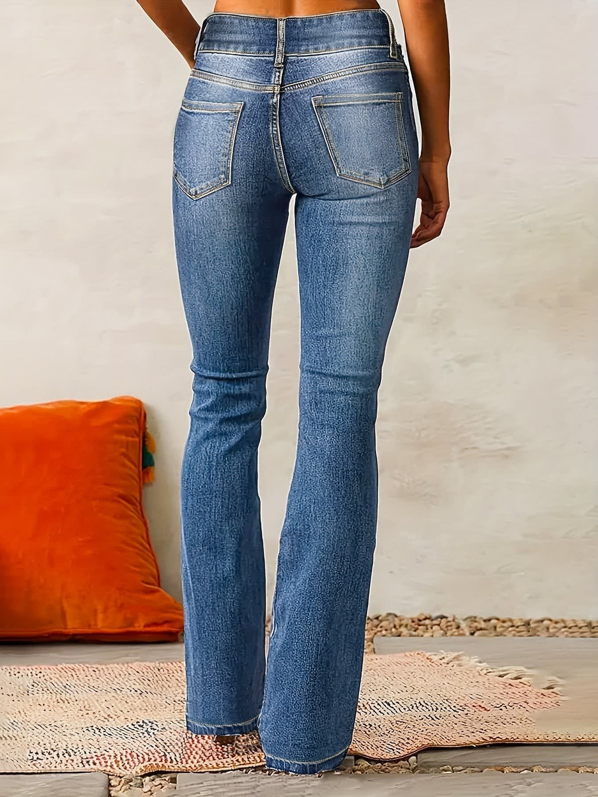 Colette Retro High Waist Flared Jeans_4