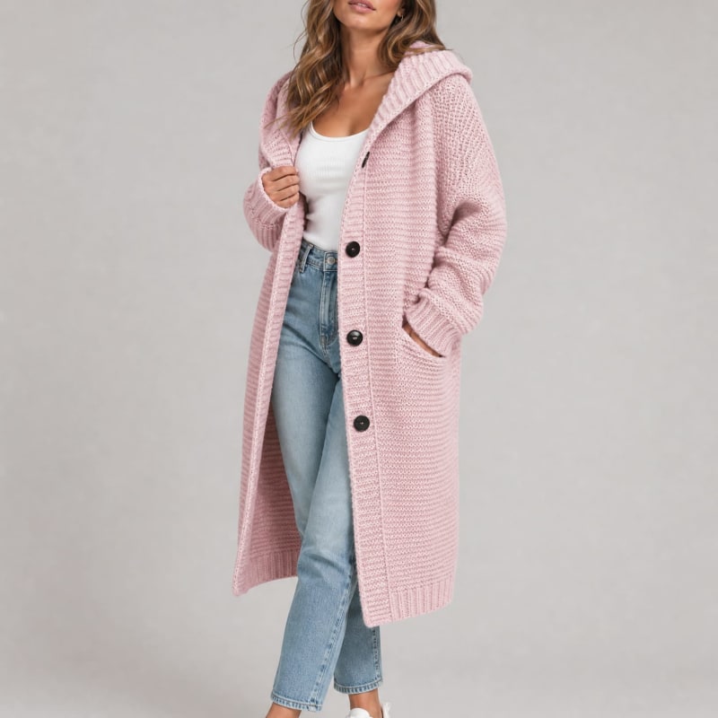 Ingeborg Chunky Knit Hooded Cardigan_1