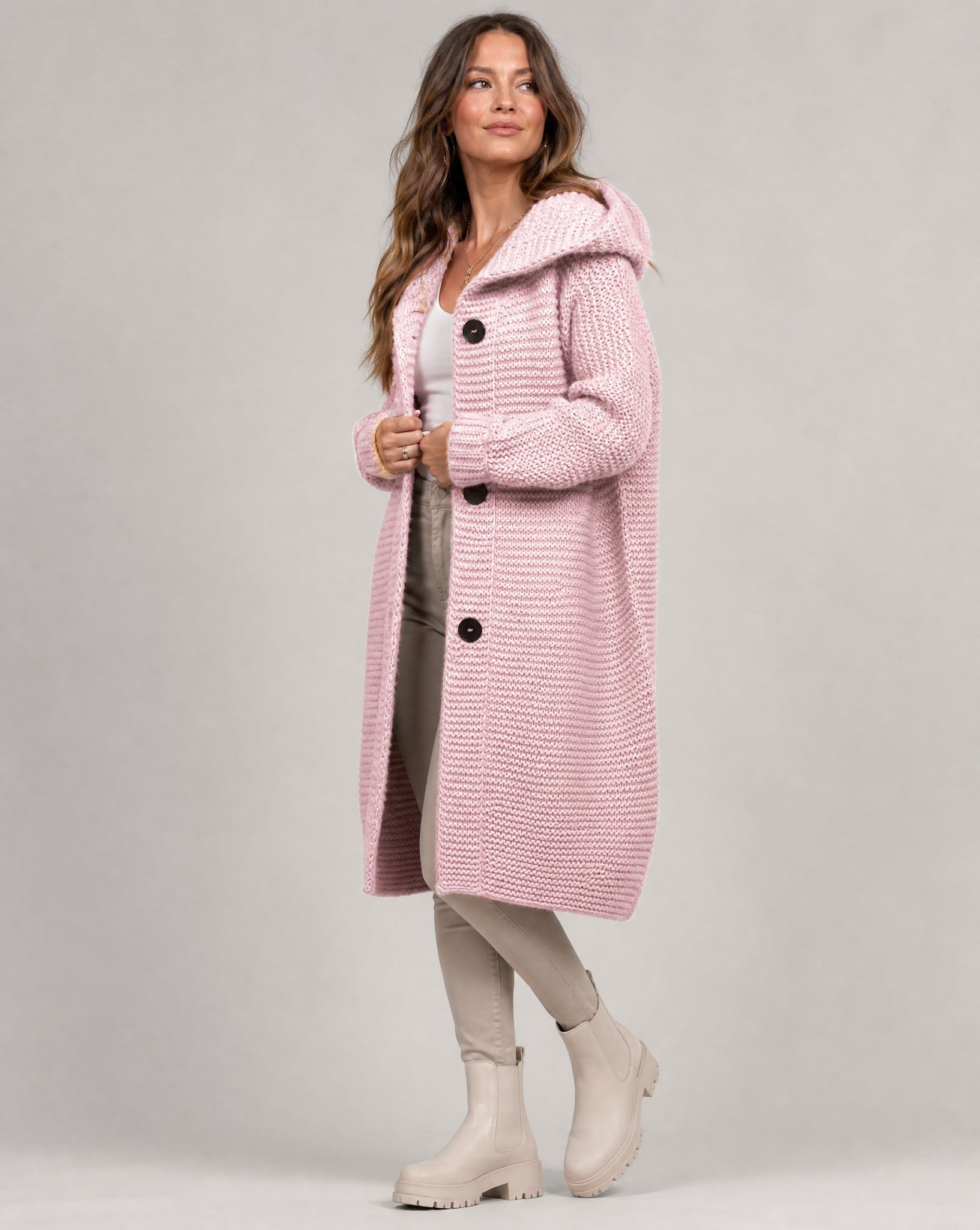 Ingeborg Chunky Knit Hooded Cardigan_4