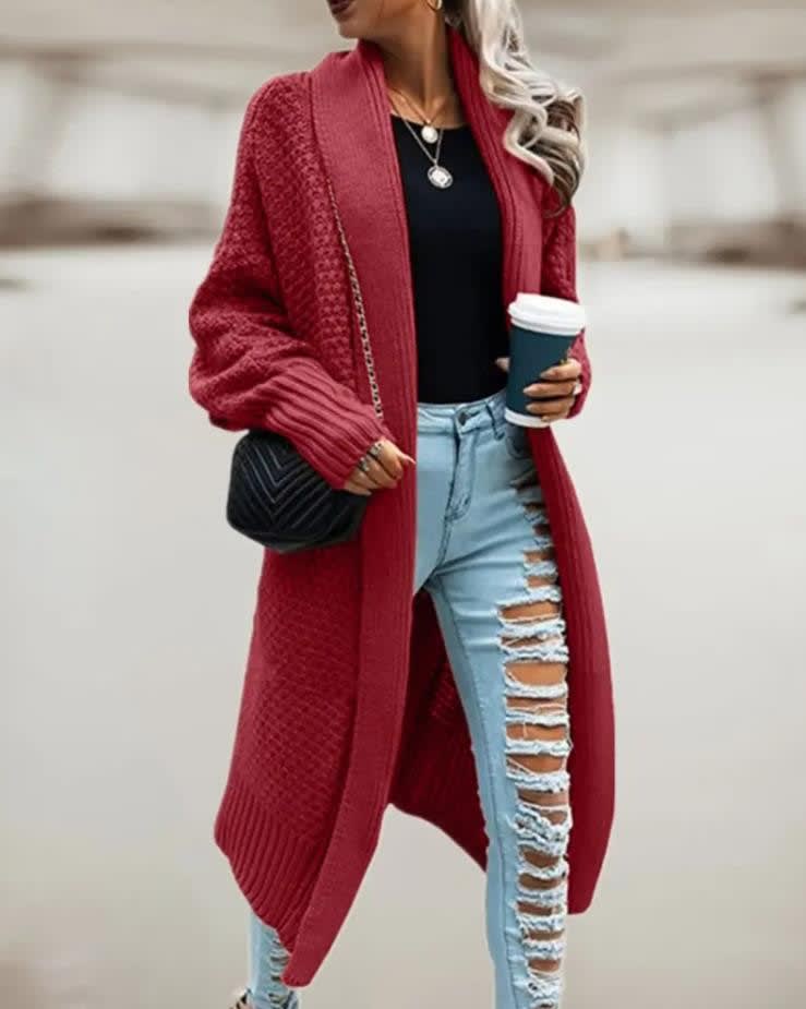 Ingeborg Chunky Knit Hooded Cardigan_7