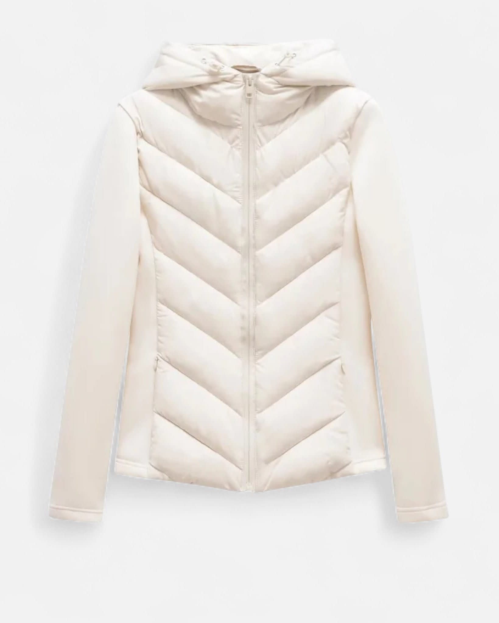Brenna Chevron Quilted Stretch Puffer Jacket_3