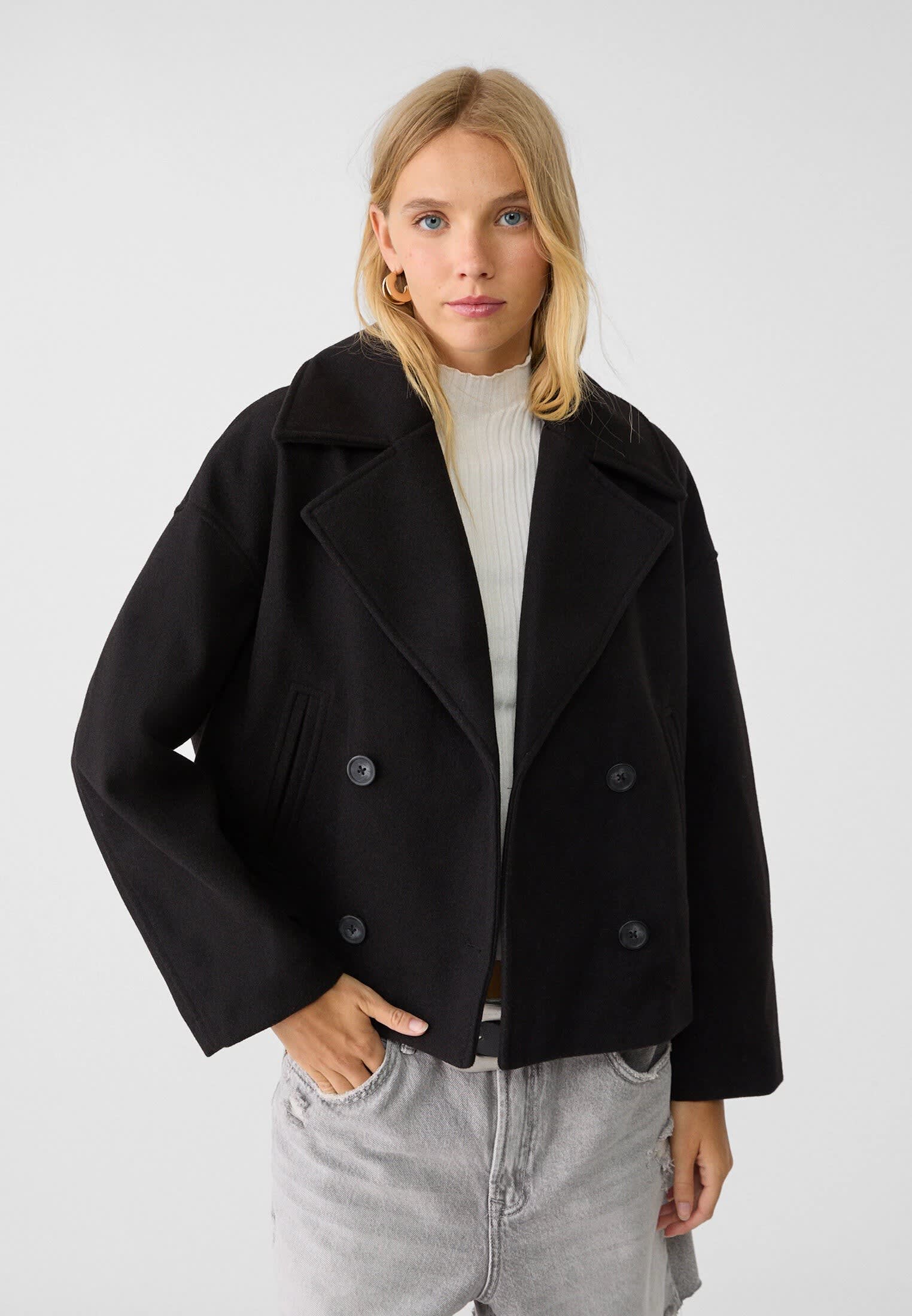 Reagan Cropped Double Breasted Jacket_2