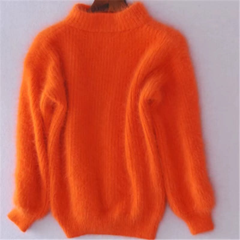 Vada Fuzzy Knit Turtleneck Sweater_6