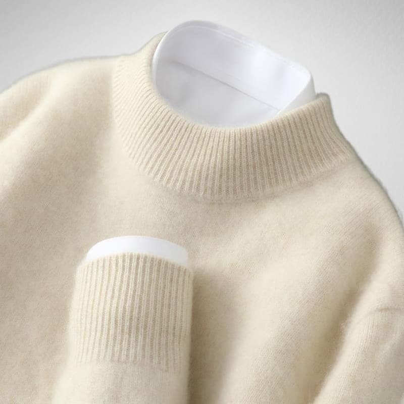 Libby Fine Knit Mock Neck Sweater_1