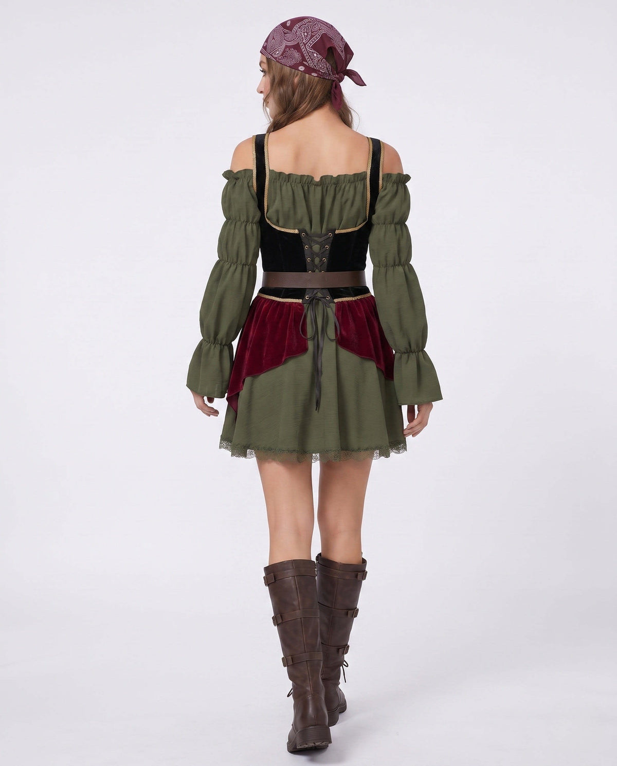 Delphia Corset Pirate Costume Dress_4