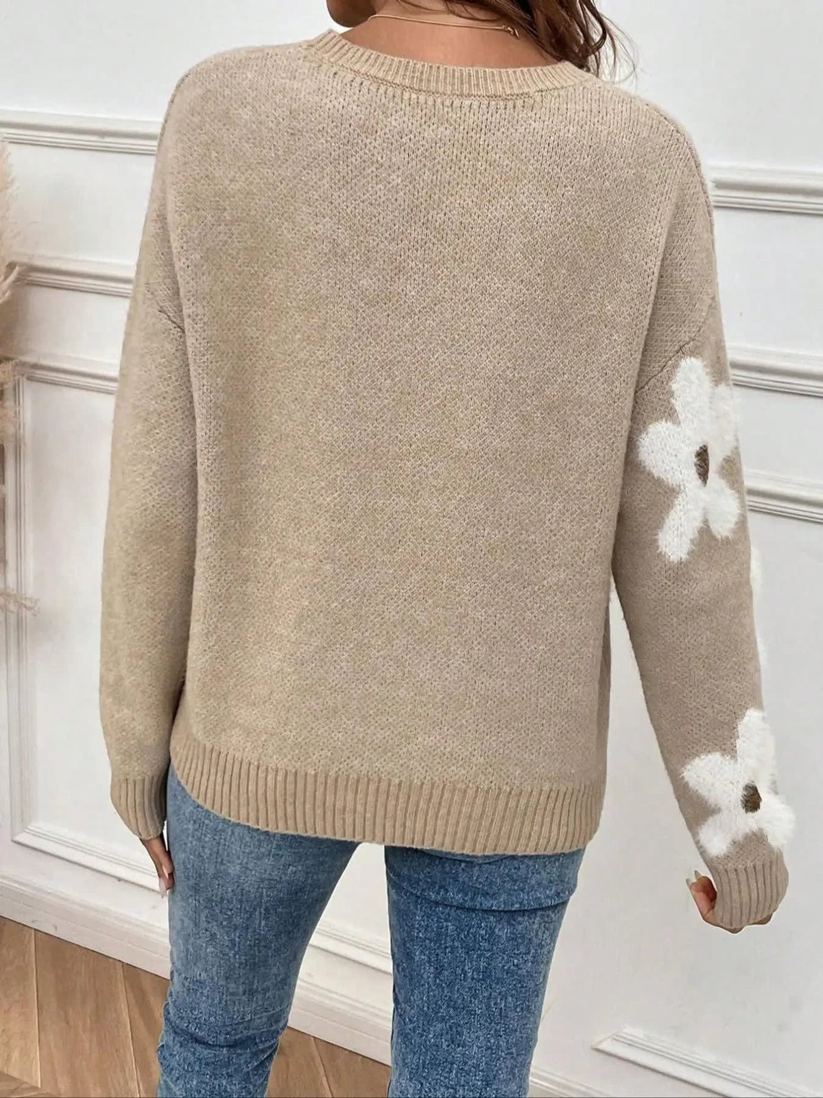 Roswitha Floral Crew Neck Sweater_3