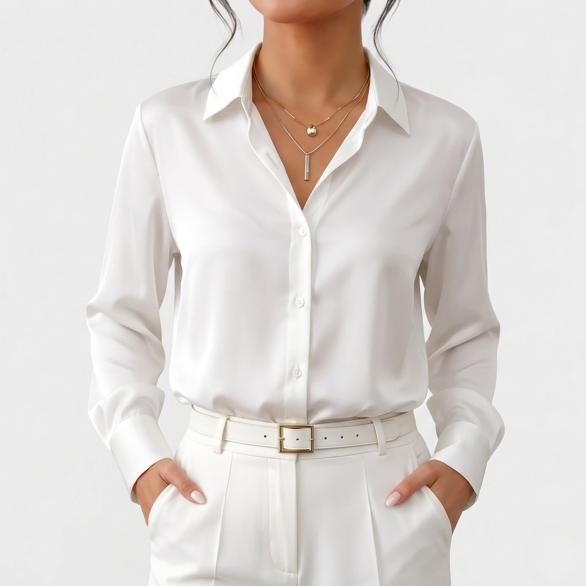 Ursula Satin Button Down Blouse_3