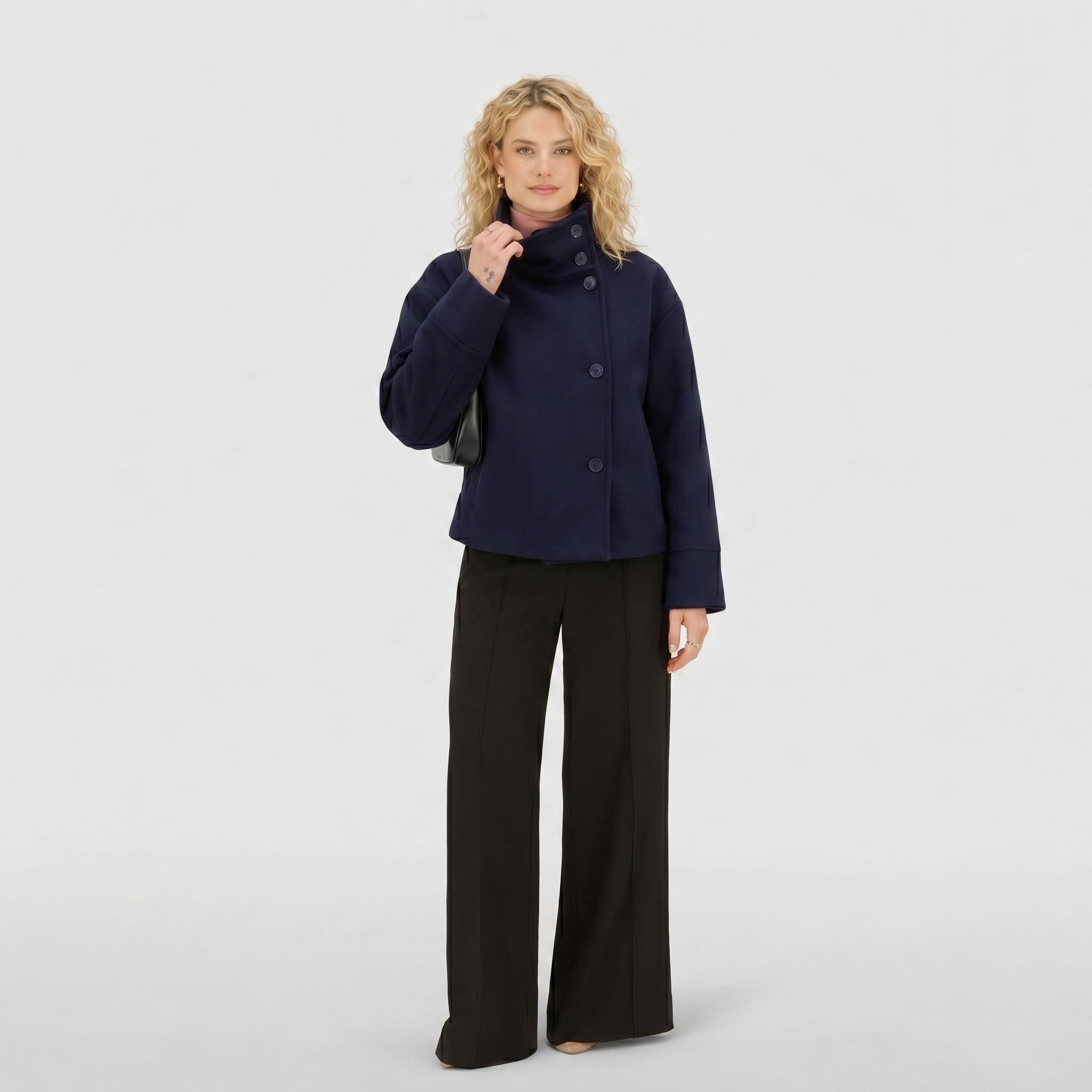 Leonora Funnel Neck Cropped Jacket_5