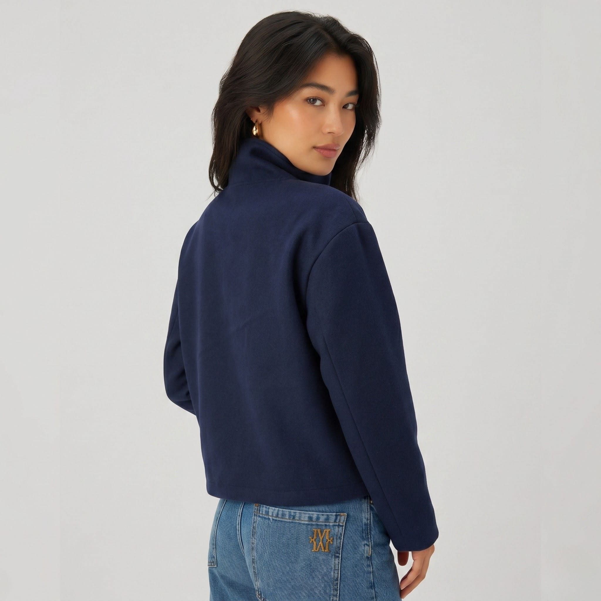 Leonora Funnel Neck Cropped Jacket_8