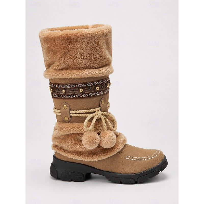Aileen Boho Faux Fur Snow Boots_5