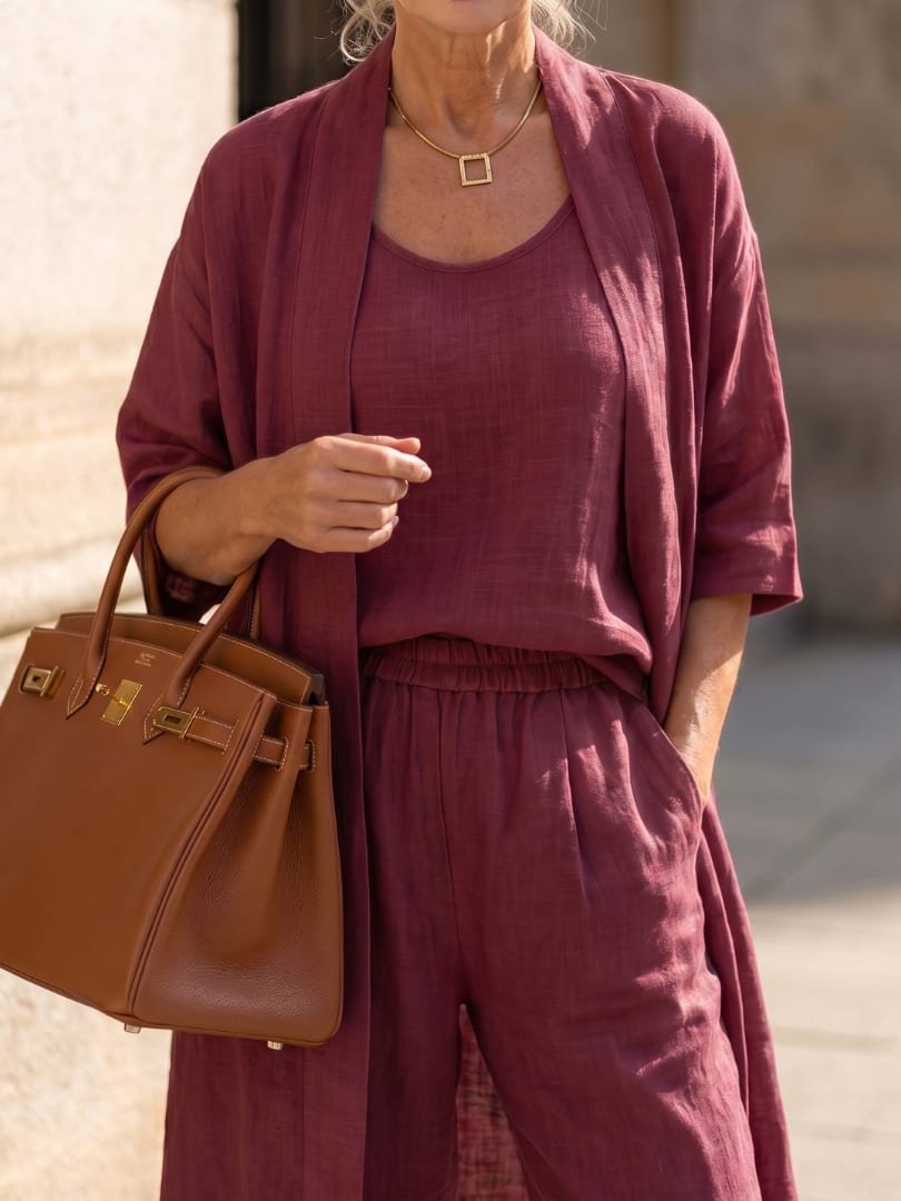 Lily Three Piece Wide Leg Pant Set_13