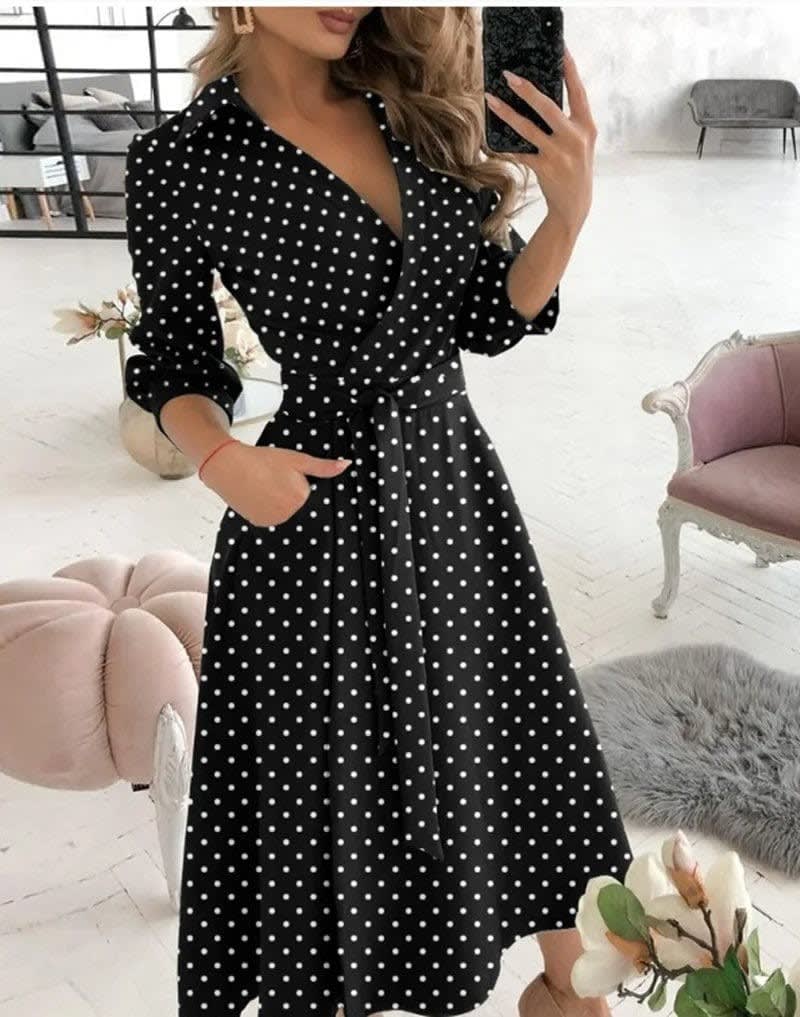 Bree Butterfly Print Tie Waist Wrap Midi Dress_10