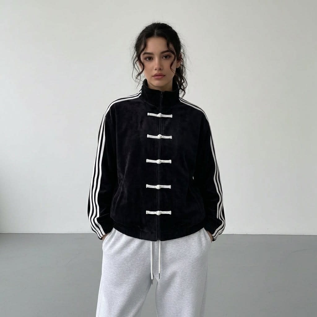 Romilda Retro Striped Track Jacket_13